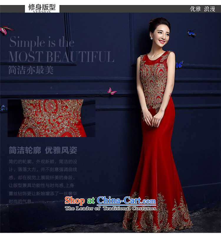 The spring and summer of 2015 New hannizi) Bride bows services long shoulders red lace banquet dress crowsfoot red XXL picture, prices, brand platters! The elections are supplied in the national character of distribution, so action, buy now enjoy more preferential! As soon as possible.