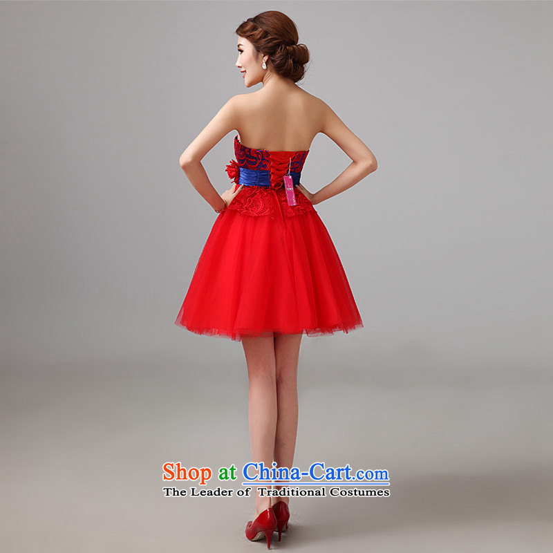 According to Lin Sha bows Service Bridal pregnant women wedding dresses 2015 new red short of qipao married women A dress according to Lin Sha.... XXL, shopping on the Internet