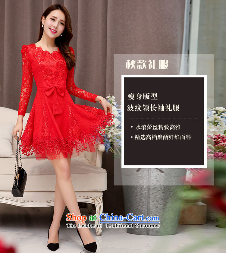 Ju has new spring and autumn 2015 American married women dress female short bows, lace Sau San dresses red XL Photo, prices, brand platters! The elections are supplied in the national character of distribution, so action, buy now enjoy more preferential! As soon as possible.
