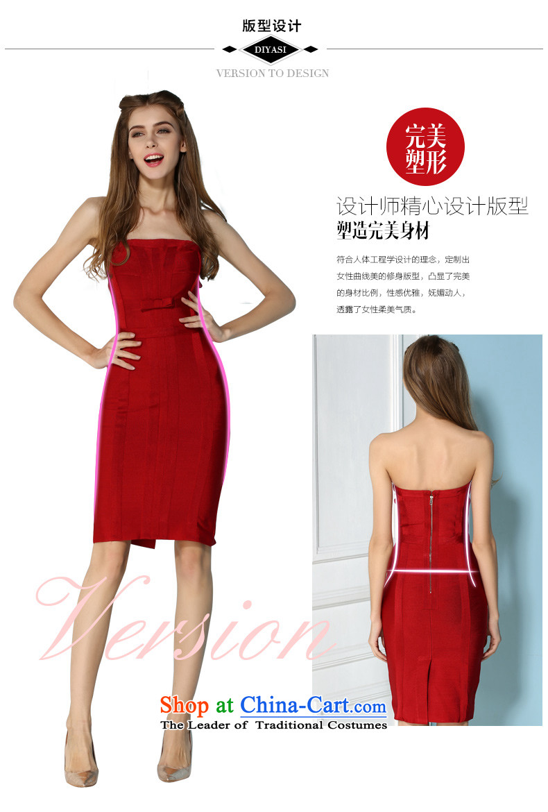 Europe and the spring and summer new sexy anointed chest bandages wrapped chest dresses & Jeon Ji-hyeon, bows to Sau San evening dresses RED M picture, prices, brand platters! The elections are supplied in the national character of distribution, so action, buy now enjoy more preferential! As soon as possible.