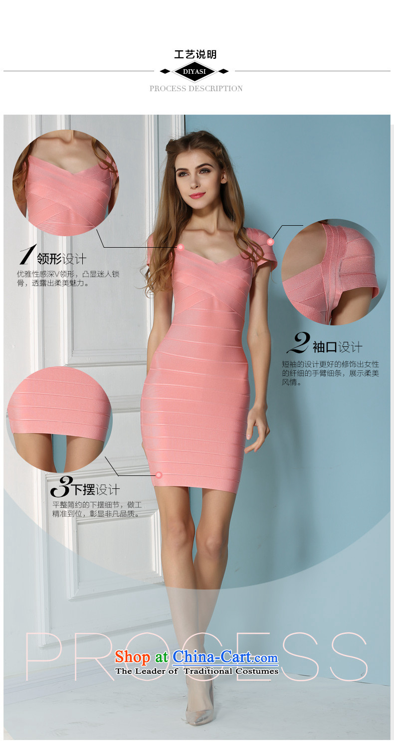 2015 Spring/Summer new sexy beauty evening bridesmaid package shoulder dress bandages package and dresses high-end custom pink M picture, prices, brand platters! The elections are supplied in the national character of distribution, so action, buy now enjoy more preferential! As soon as possible.
