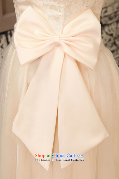 Optimize video) and chest brides short wedding dress red bow tie bows bridesmaid dinner serving New bon bon skirt mz2105 champagne color XL Photo, prices, brand platters! The elections are supplied in the national character of distribution, so action, buy now enjoy more preferential! As soon as possible.
