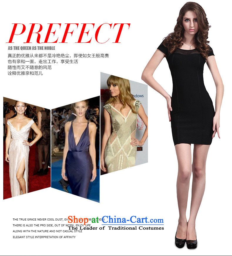 Hua Qi Avandia, trendy nightspot on sexy round-neck collar package and cosmopolitian annual gathering bandages dress dresses black S picture, prices, brand platters! The elections are supplied in the national character of distribution, so action, buy now enjoy more preferential! As soon as possible.