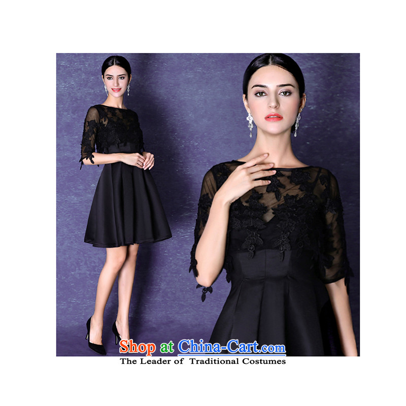 The first white into about video thin black lace bride fluoroscopy back annual dinner of short, wedding dresses will small 2015 new black , L, white first into about shopping on the Internet has been pressed.