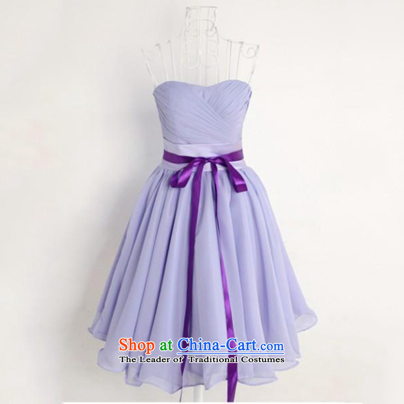 M card of the NEW Summer 2015 card stars of the same bridesmaid skirt sister skirt short of bows service bridal dresses light purple M M card mystery card (MEKAMIKA) , , , shopping on the Internet