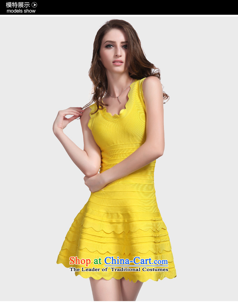 Hua Qi Avandia, temperament bare shoulders in shape and body-girl evening banquet bows Dress Short, Bandages dresses yellow L picture, prices, brand platters! The elections are supplied in the national character of distribution, so action, buy now enjoy more preferential! As soon as possible.