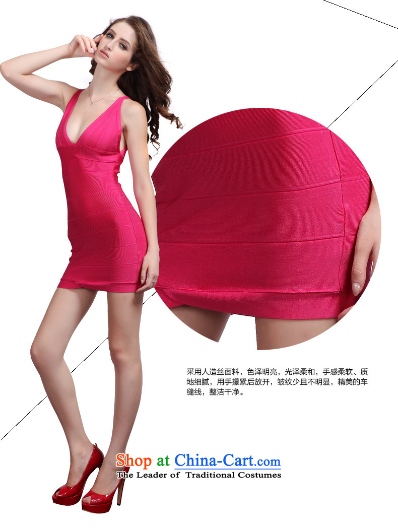 China flag Avandia, better red sexy V-Neck Sau San bandages skirt style banquet package and western dress short of the Red XS picture, prices, brand platters! The elections are supplied in the national character of distribution, so action, buy now enjoy more preferential! As soon as possible.