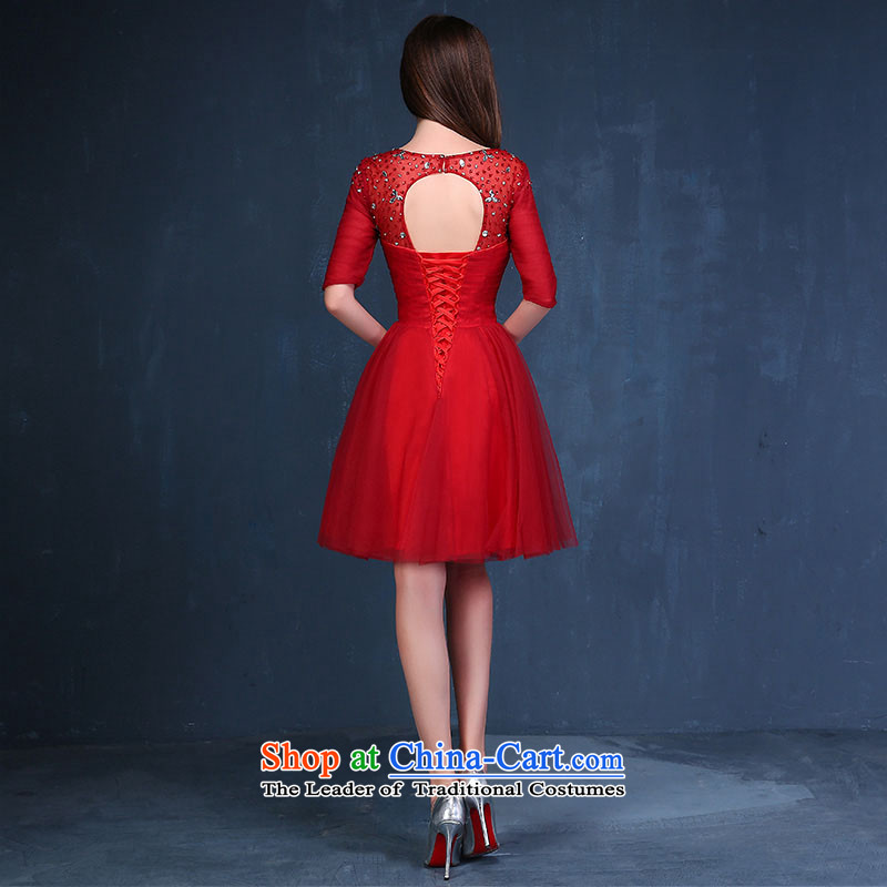 Evening dress new summer 2015 short, banquet dresses dress girl brides bows to marry a stylish field shoulder red tailored please contact customer service, pure love bamboo yarn , , , shopping on the Internet