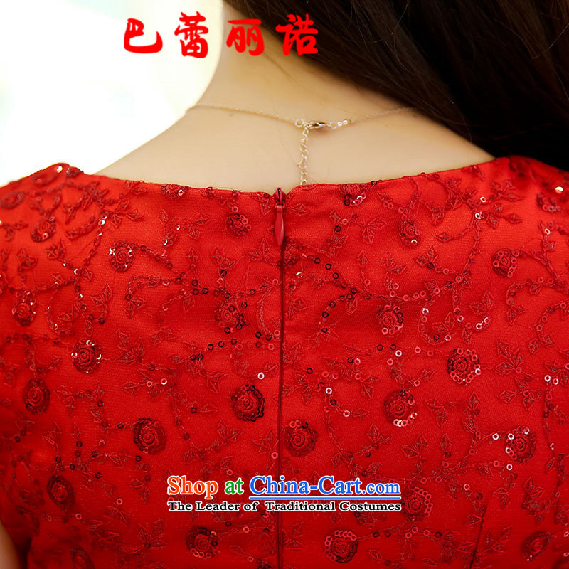 The buds of the spring and summer of 2015, Korean wedding services for pregnant women bows red dress back door to large Marriage Code bride Couture fashion red XL, bar, the Lei Shopping on the Internet has been pressed.