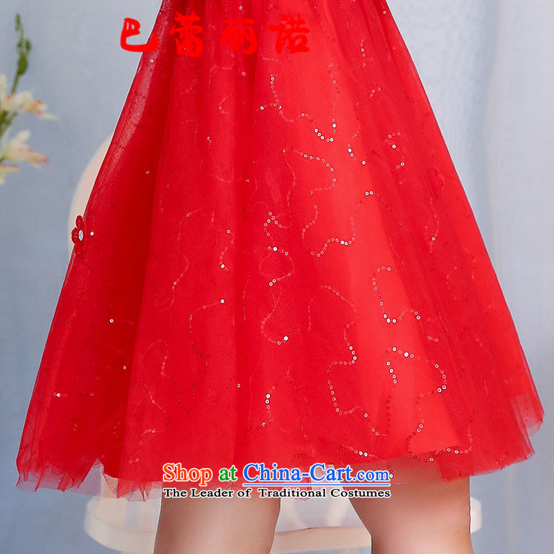 The buds of autumn 2015 installed, new bride red replace large red lace spell a series of dresses dress bows bridesmaid serving two kits XXL, Red Bar Lei Li, , , , shopping on the Internet