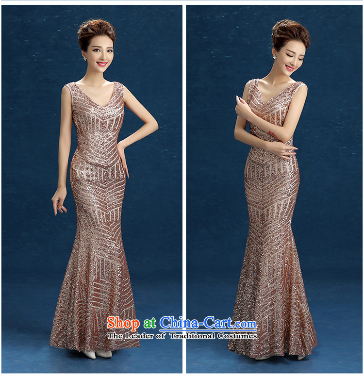 2015 new bows dress new stylish marriages in the summer and autumn on the shoulders of the Sau San red crowsfoot long chip) Stage moderator dress red XL Photo, prices, brand platters! The elections are supplied in the national character of distribution, so action, buy now enjoy more preferential! As soon as possible.