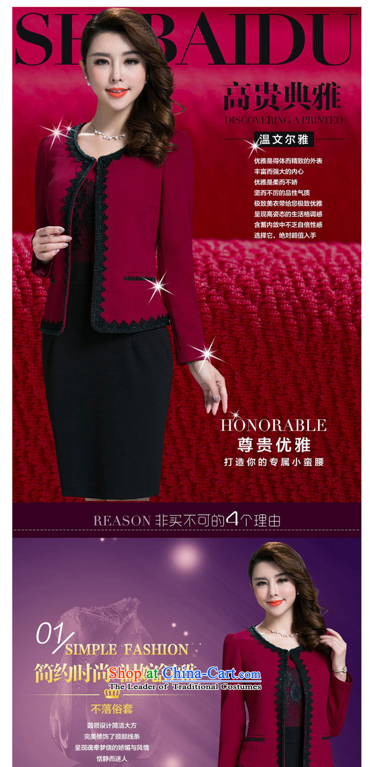 Kosovo in the autumn and winter 2015 Mrs Rosanna Ure long load mother suits dresses two kits decorated in light suit long-sleeved sweater 1018 Red XXL picture, prices, brand platters! The elections are supplied in the national character of distribution, so action, buy now enjoy more preferential! As soon as possible.