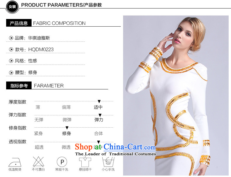 The spring of the new upscale 2015 nail-ju long-sleeved dress round-collar short of banquet package and cosmopolitian bandages dresses white Kim Joo S picture, prices, brand platters! The elections are supplied in the national character of distribution, so action, buy now enjoy more preferential! As soon as possible.