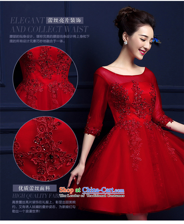 2015 new toasting champagne hannizi) in spring and summer cuff slotted shoulder stylish red short, banquet bride dress White M picture, prices, brand platters! The elections are supplied in the national character of distribution, so action, buy now enjoy more preferential! As soon as possible.