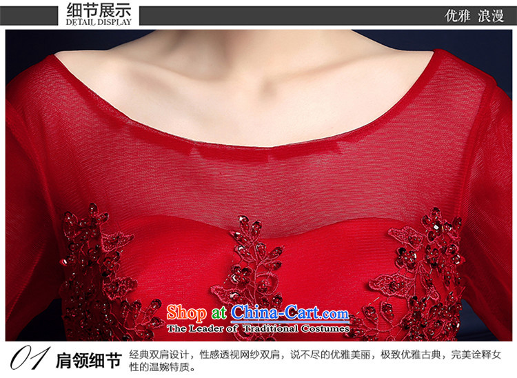 2015 new toasting champagne hannizi) in spring and summer cuff slotted shoulder stylish red short, banquet bride dress White M picture, prices, brand platters! The elections are supplied in the national character of distribution, so action, buy now enjoy more preferential! As soon as possible.