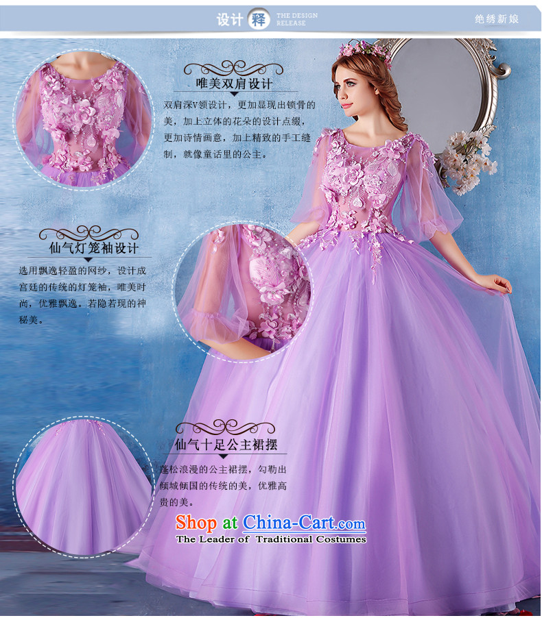 Summer 2015 New 2 large shoulder graphics thin bride banquet dinner dress photo building long concert services purple M picture, prices, brand platters! The elections are supplied in the national character of distribution, so action, buy now enjoy more preferential! As soon as possible.