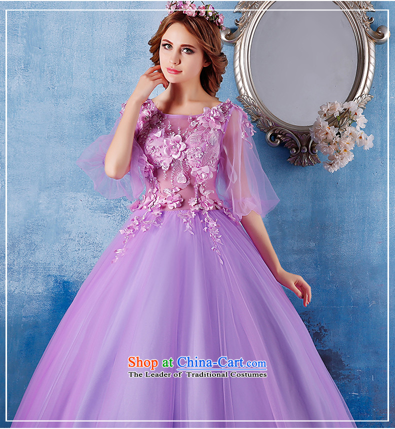 Summer 2015 New 2 large shoulder graphics thin bride banquet dinner dress photo building long concert services purple M picture, prices, brand platters! The elections are supplied in the national character of distribution, so action, buy now enjoy more preferential! As soon as possible.