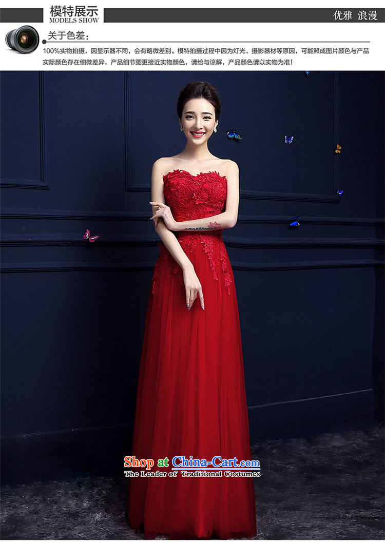 The spring and summer of 2015 New hannizi) red anointed long bride dresses chest banquet bows services evening dress red XL Photo, prices, brand platters! The elections are supplied in the national character of distribution, so action, buy now enjoy more preferential! As soon as possible.