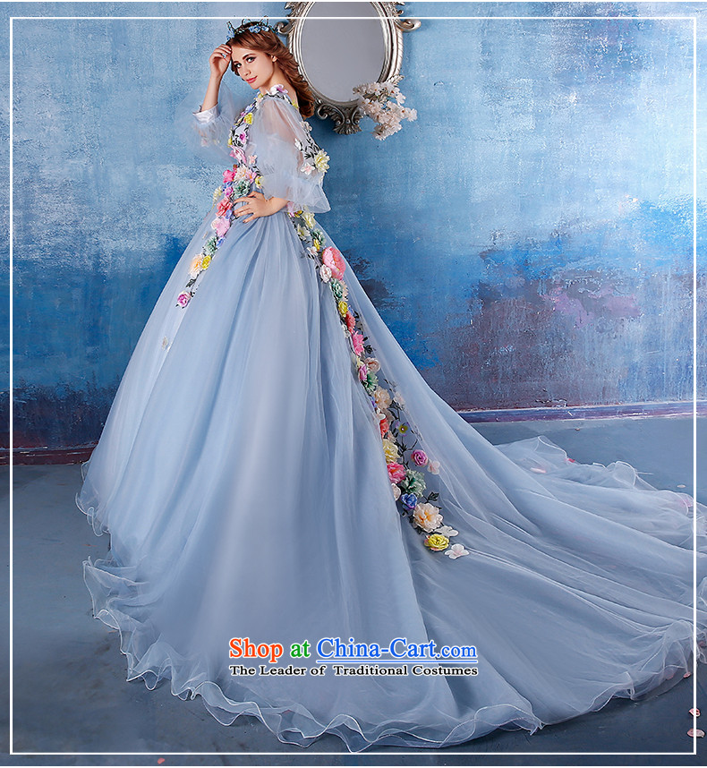 Embroidered bride high end is wedding dresses 2015 Cannes Film Festival van ice Flower Fairies