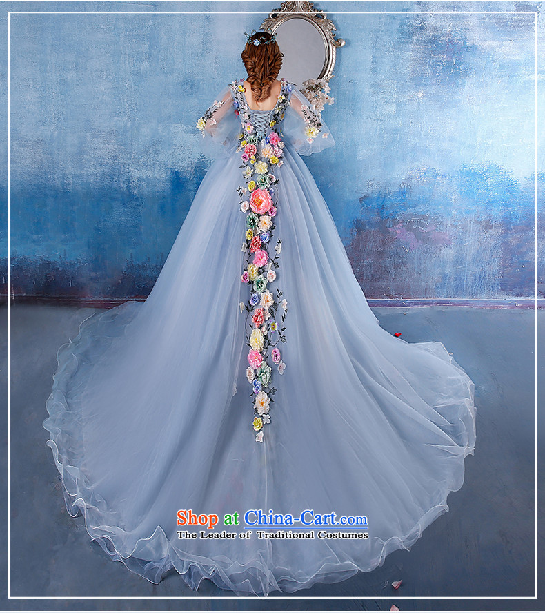 Embroidered bride high end is wedding dresses 2015 Cannes Film Festival van ice Flower Fairies