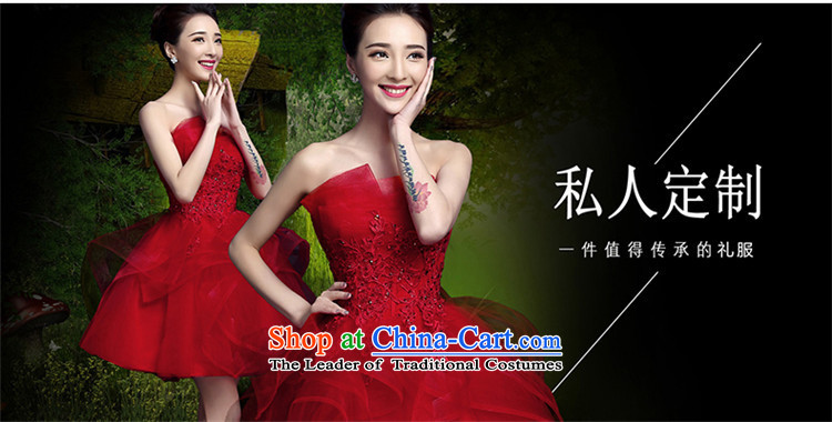 Hannizi   Spring/Summer 2015 new stylish red long banquet dress for elegant bridal dresses RED M picture, prices, brand platters! The elections are supplied in the national character of distribution, so action, buy now enjoy more preferential! As soon as possible.