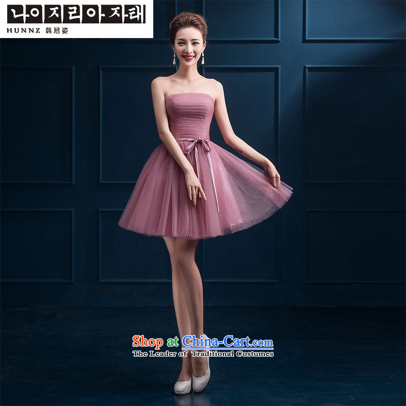 2015 new toasting champagne hannizi) bridesmaid mission short stylish small dress wiping the chest banquet dinner dress the usual zongzi color D S, Korea, Gigi Lai (hannizi) , , , shopping on the Internet