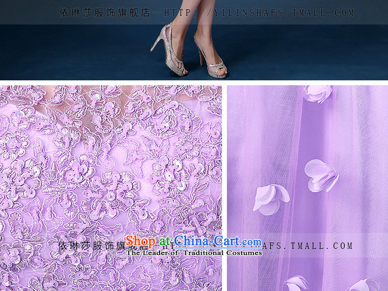 Evening dress long summer 2015 new purple banquet bride bows service, under the auspices of serving bridesmaid will female purple M picture, prices, brand platters! The elections are supplied in the national character of distribution, so action, buy now enjoy more preferential! As soon as possible.