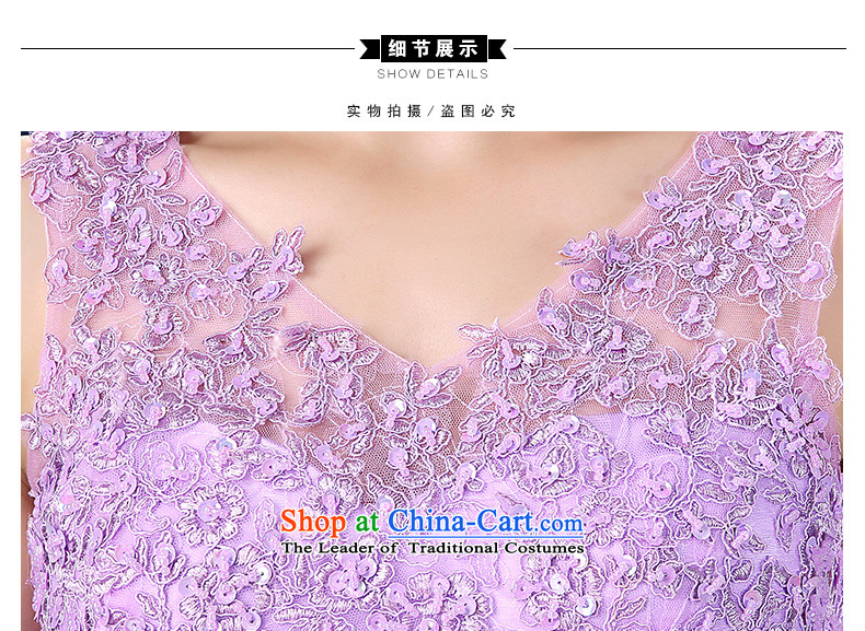 Evening dress long summer 2015 new purple banquet bride bows service, under the auspices of serving bridesmaid will female purple M picture, prices, brand platters! The elections are supplied in the national character of distribution, so action, buy now enjoy more preferential! As soon as possible.