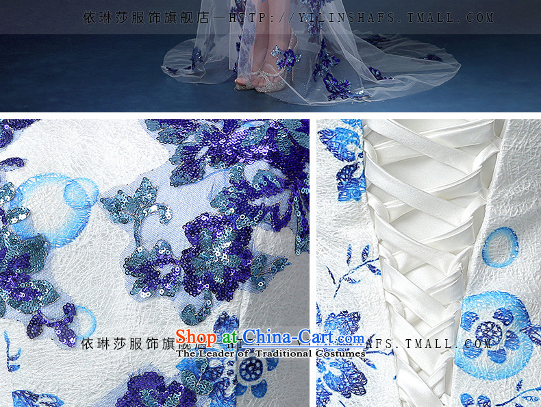 According to Lin Sha blue porcelain dinner drink marriages performed under the auspices of the annual session of the former short bridesmaid long after the wedding dress blue L picture, prices, brand platters! The elections are supplied in the national character of distribution, so action, buy now enjoy more preferential! As soon as possible.