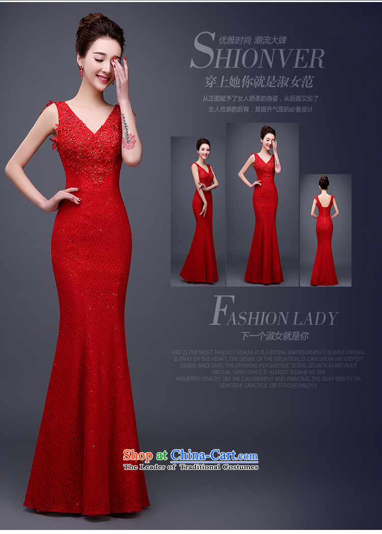 Love Su-lan 2015 new marriages bows Services Mr Ronald red long shoulders crowsfoot banquet evening dresses long skirt annual female RED M picture, prices, brand platters! The elections are supplied in the national character of distribution, so action, buy now enjoy more preferential! As soon as possible.