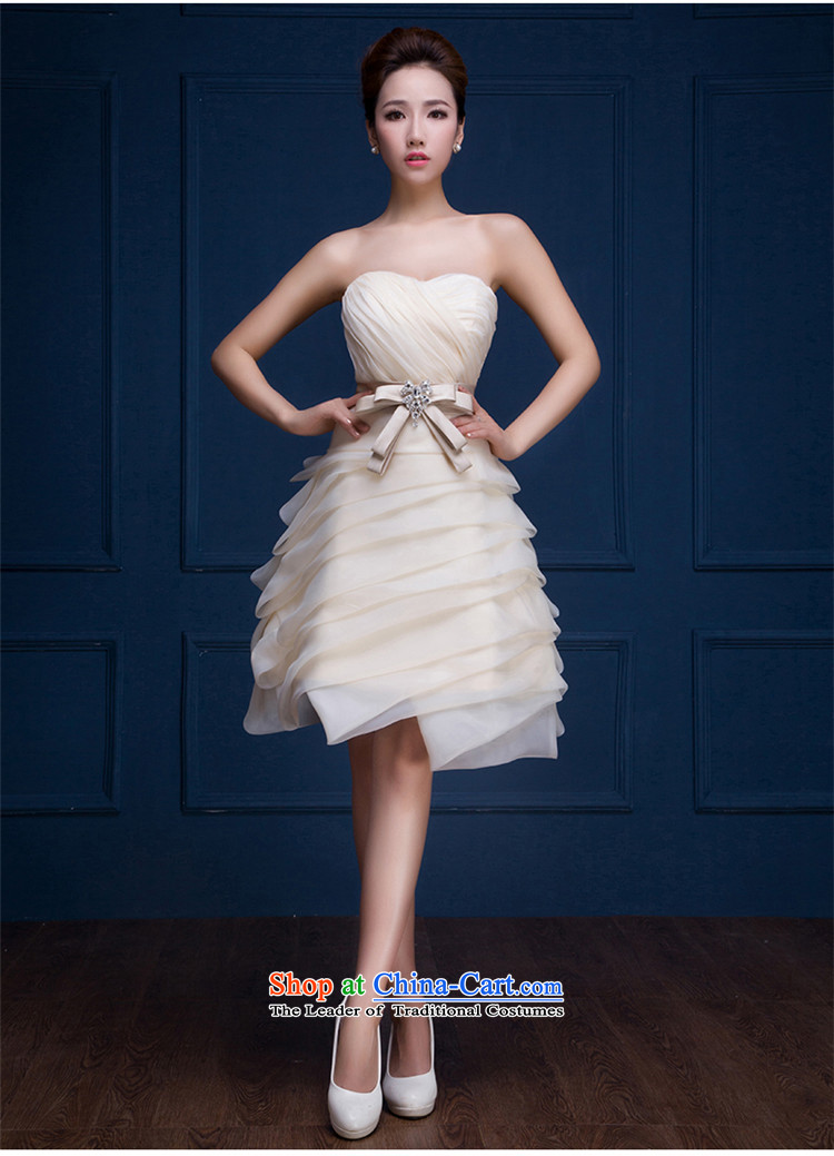 2015 new toasting champagne hannizi spring and summer, champagne color and chest small banquet dress bride toasting champagne dress uniform champagne color pictures, prices, XXL brand platters! The elections are supplied in the national character of distribution, so action, buy now enjoy more preferential! As soon as possible.