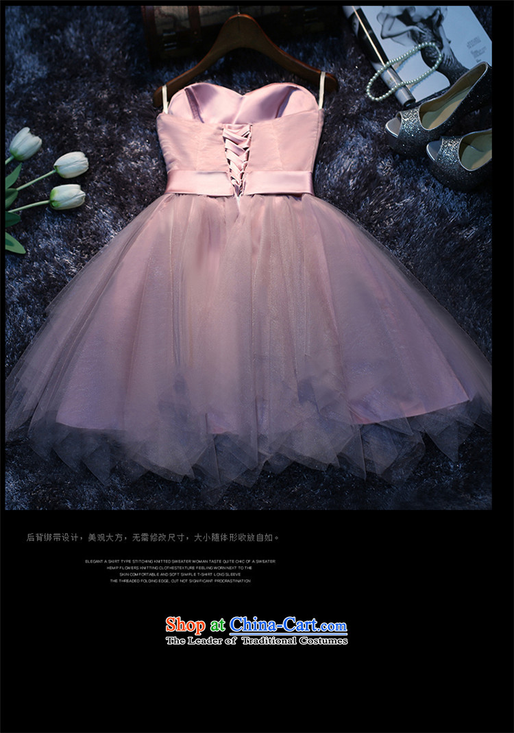 The new 2015 hannizi Korean bridal dresses summer sister skirt short of pink banquet service bridesmaid service bows pink L picture, prices, brand platters! The elections are supplied in the national character of distribution, so action, buy now enjoy more preferential! As soon as possible.