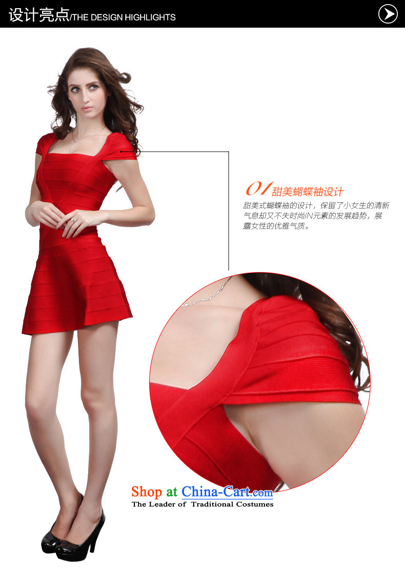 China flag Avandia, sweet scent of small wind bride services red short dresses bows Sau San video thin bon bon dresses red L picture, prices, brand platters! The elections are supplied in the national character of distribution, so action, buy now enjoy more preferential! As soon as possible.