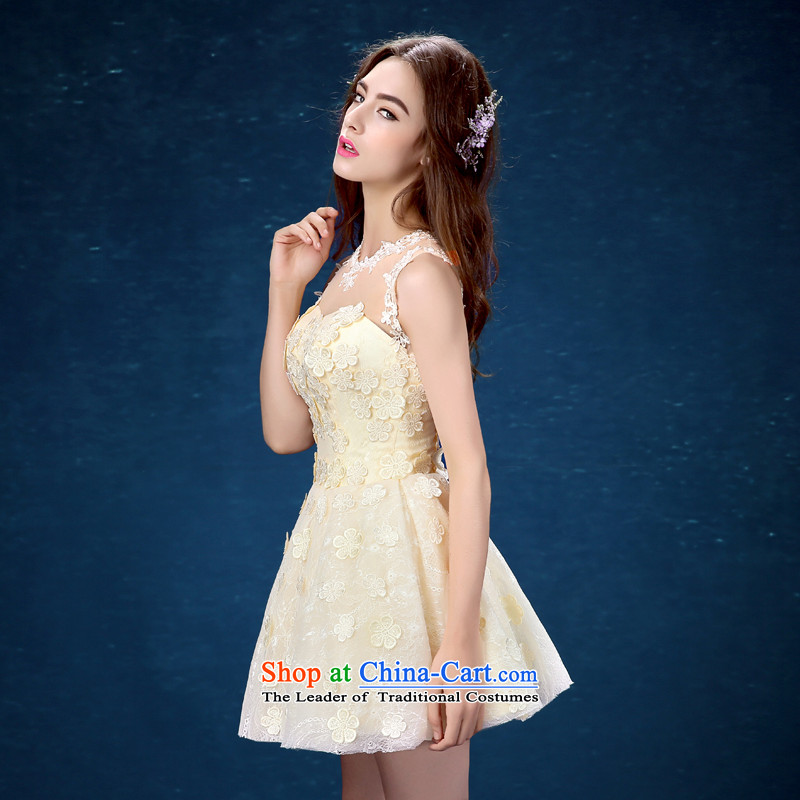 Bridesmaid Services 2015 new stylish evening dress short, Mr Ronald bows to Sau San small dress marriage gathering dresses according to Lin Sha.... XL, online shopping