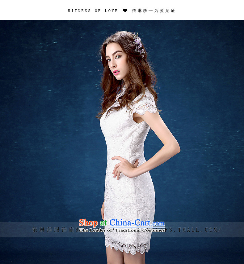 The new summer 2015 White retro Sau San video thin lace short dinners dress cheongsam dress girl S picture, prices, brand platters! The elections are supplied in the national character of distribution, so action, buy now enjoy more preferential! As soon as possible.