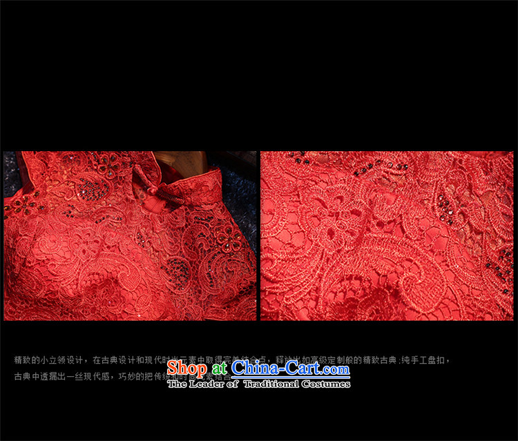 2015 Package shoulder hannizi new spring and summer Chinese bride dress bows service stylish improved qipao gown red S pictures load, prices, brand platters! The elections are supplied in the national character of distribution, so action, buy now enjoy more preferential! As soon as possible.