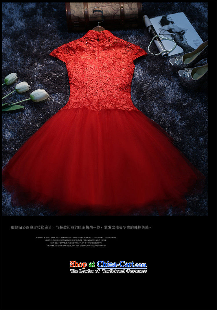 2015 Package shoulder hannizi new spring and summer Chinese bride dress bows service stylish improved qipao gown red S pictures load, prices, brand platters! The elections are supplied in the national character of distribution, so action, buy now enjoy more preferential! As soon as possible.