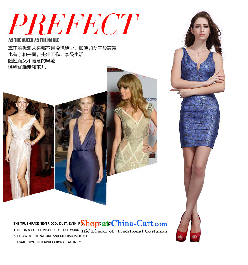 2015 new hot drink service of red sense package and bandages Sau San V upscale goddess dress dresses blue-violet XS picture, prices, brand platters! The elections are supplied in the national character of distribution, so action, buy now enjoy more preferential! As soon as possible.