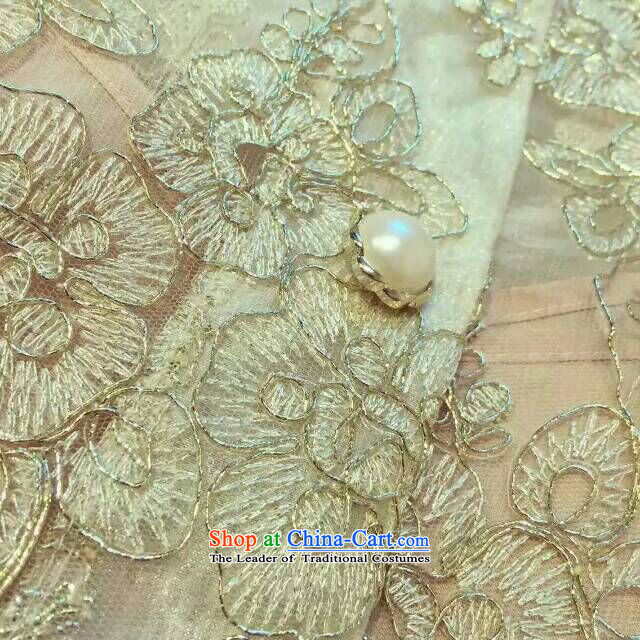 In accordance with the results of the 2015 autumn of the new gold embroidery aristocratic banquet dress both kit and sexy fluoroscopy lace dresses 1329 Gold S picture, prices, brand platters! The elections are supplied in the national character of distribution, so action, buy now enjoy more preferential! As soon as possible.