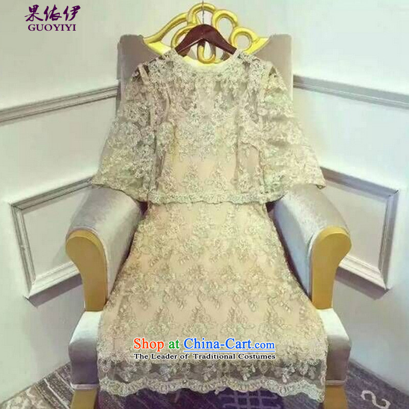 In accordance with the results of the 2015 autumn of the new gold embroidery aristocratic banquet dress both kit and sexy fluoroscopy lace dresses , in accordance with the results of the 1329 gold (GUOYIYI) , , , shopping on the Internet
