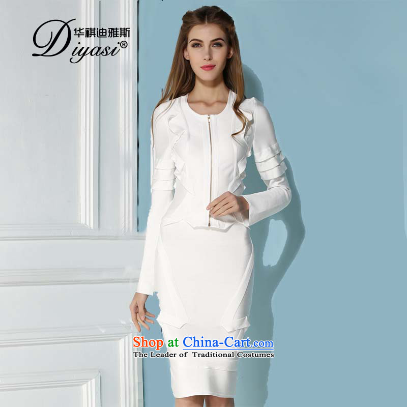 2015 Spring/summer the new two-piece lace dresses high-end fashion for larger packages of Sau San dresses and bandages skirt white XS, China sincerely Avandia, , , , shopping on the Internet