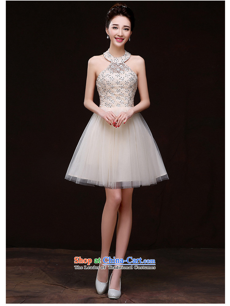 Pure Love bamboo yarn autumn 2015 new bridesmaid Dress Short of mission-bridesmaid services and sisters must also show a small stylish dresses skirt bridesmaid skirt champagne color M picture, prices, brand platters! The elections are supplied in the national character of distribution, so action, buy now enjoy more preferential! As soon as possible.