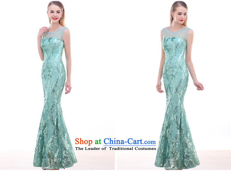 Ho full Chamber crowsfoot evening dress elegant long lace tabs on the prize presentation ceremony of the stage manners blue dress skirts, blue S autumn economy picture, prices, brand platters! The elections are supplied in the national character of distribution, so action, buy now enjoy more preferential! As soon as possible.