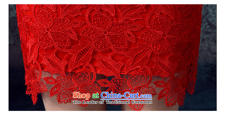 The bride wedding dress bows Services Mr Ronald New 2015 Skirt Red Stylish retro qipao lace Sau San evening dress XL Photo, prices, brand platters! The elections are supplied in the national character of distribution, so action, buy now enjoy more preferential! As soon as possible.