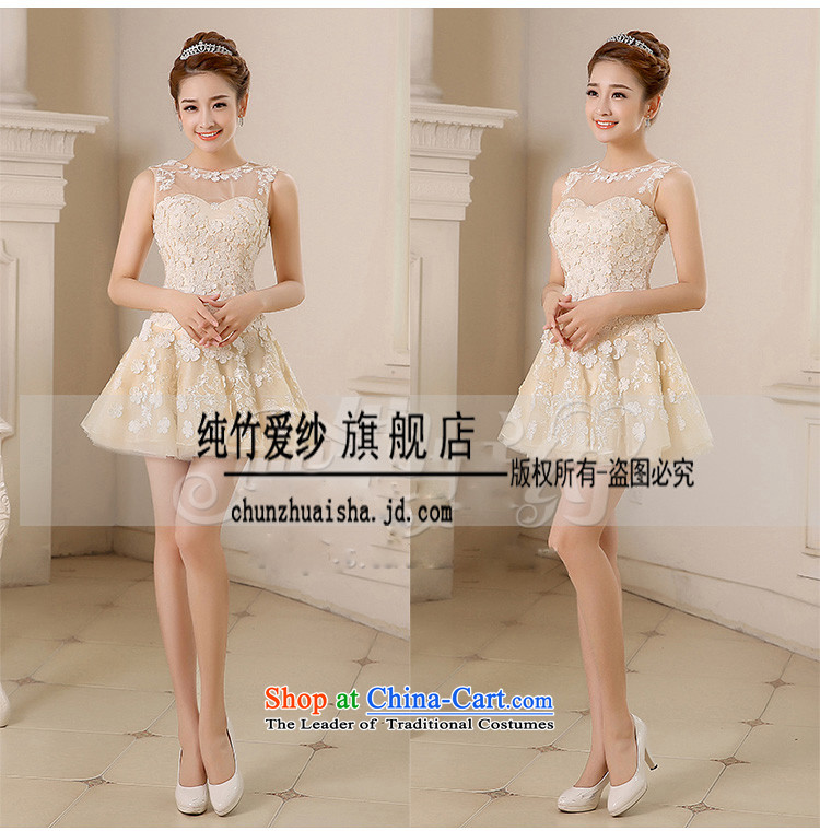 Pure Love bamboo yarn 2015 new bride champagne color wedding dress long evening dresses evening drink service shoulders Sau San dress champagne color L picture, prices, brand platters! The elections are supplied in the national character of distribution, so action, buy now enjoy more preferential! As soon as possible.