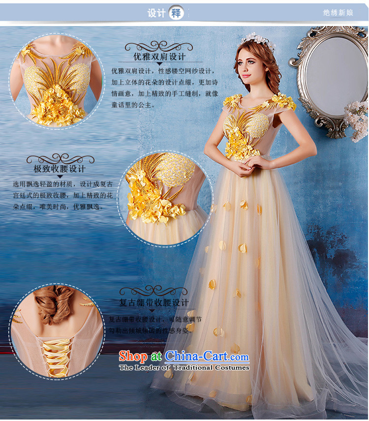 The bride evening dresses 2015 Summer new large graphics thin tail will light yellow L Suzhou shipment picture, prices, brand platters! The elections are supplied in the national character of distribution, so action, buy now enjoy more preferential! As soon as possible.