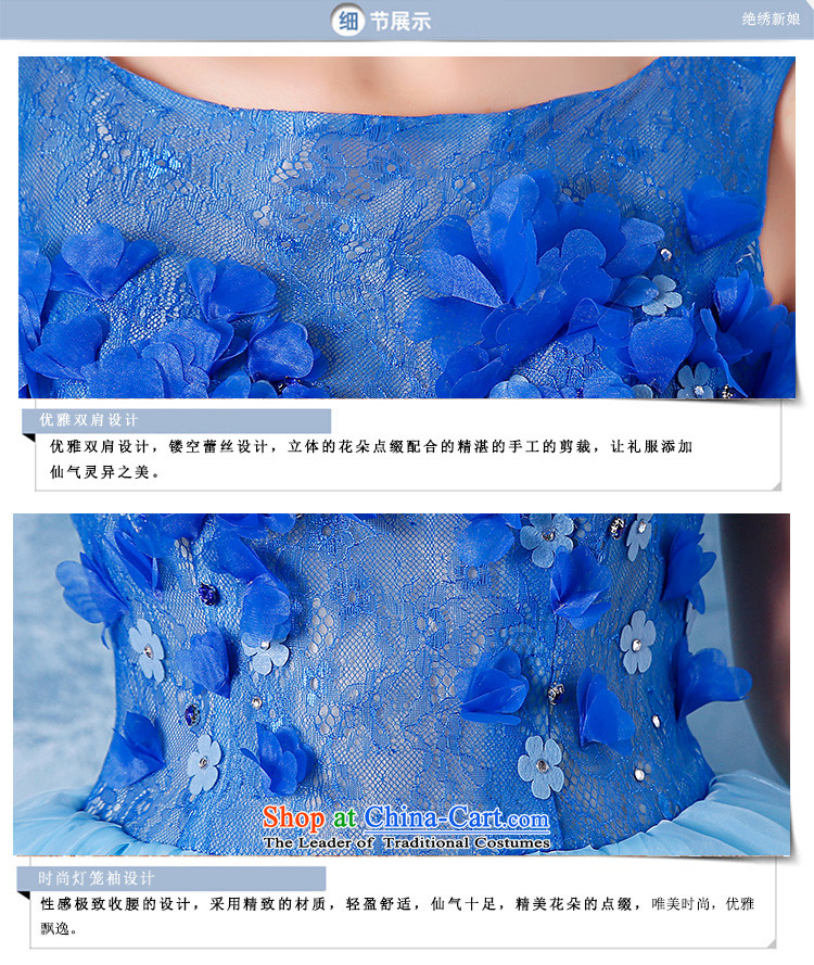 Summer 2015 new shoulders, wedding night short dress code video thin stage large will make the blue does not allow for pictures, prices, brand platters! The elections are supplied in the national character of distribution, so action, buy now enjoy more preferential! As soon as possible.