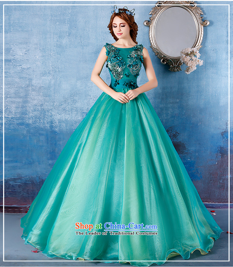Embroidered bride 2015 summer is by no means new 2 shoulder length of large graphics performance dress thin green it does not allow for pictures, prices, brand platters! The elections are supplied in the national character of distribution, so action, buy now enjoy more preferential! As soon as possible.