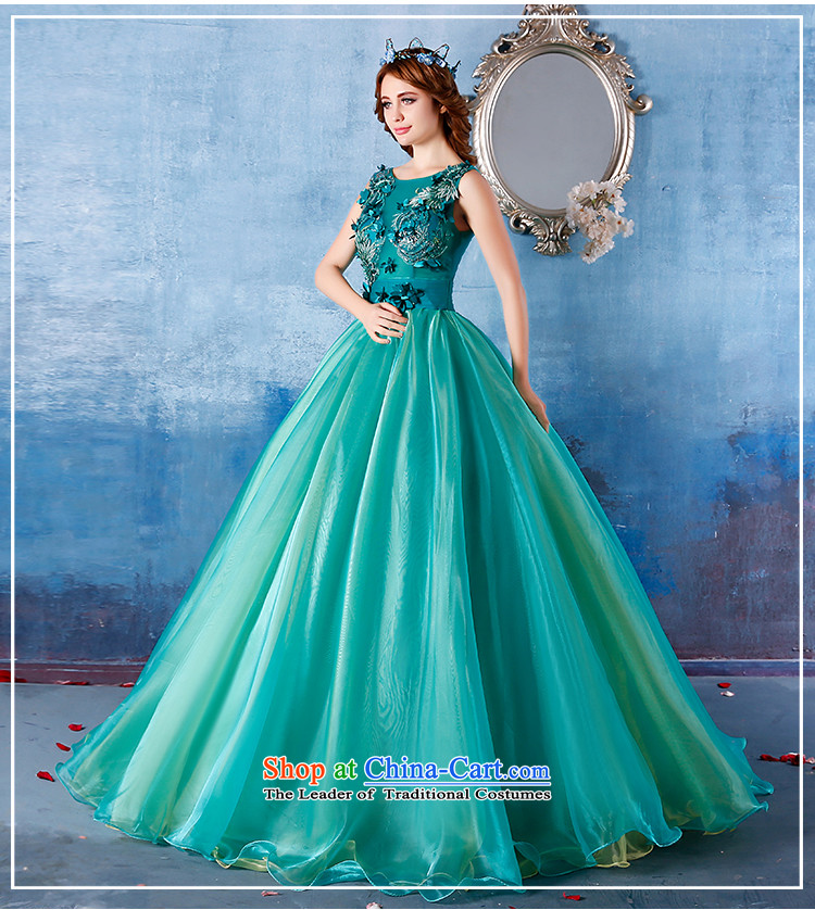 Embroidered bride 2015 summer is by no means new 2 shoulder length of large graphics performance dress thin green it does not allow for pictures, prices, brand platters! The elections are supplied in the national character of distribution, so action, buy now enjoy more preferential! As soon as possible.