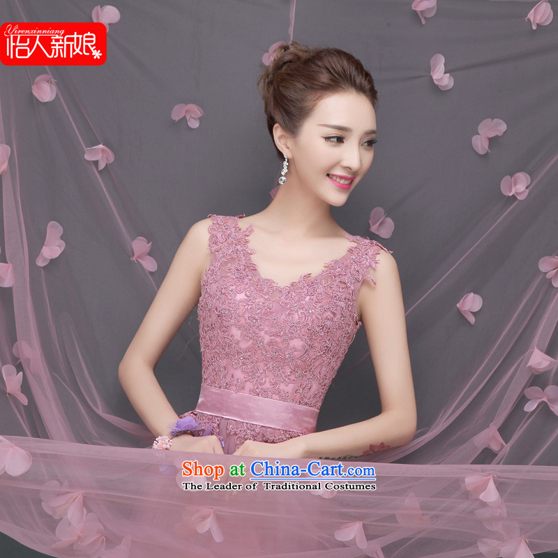 The wedding-dress female 2015 Marriage long summer evening dresses bride services wedding dress bows bridesmaid services spring pleasant bride usual zongzi pregnant women short of color , L, pleasant bride shopping on the Internet has been pressed.